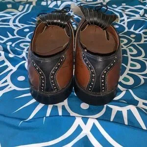 Eagle Royal SPIKE GOLF SHOES vintage brown & black leather saddle shoes 10-1/2 3618_3.jpg?v=1768117868 main image 3